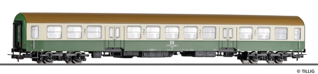 Tillig 74980 - H0 - Personenwagen Bmh  2.Kl., DR, Ep. IV - Wagen 2